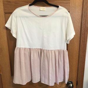 Luca and Grae - White and Pink Shirt